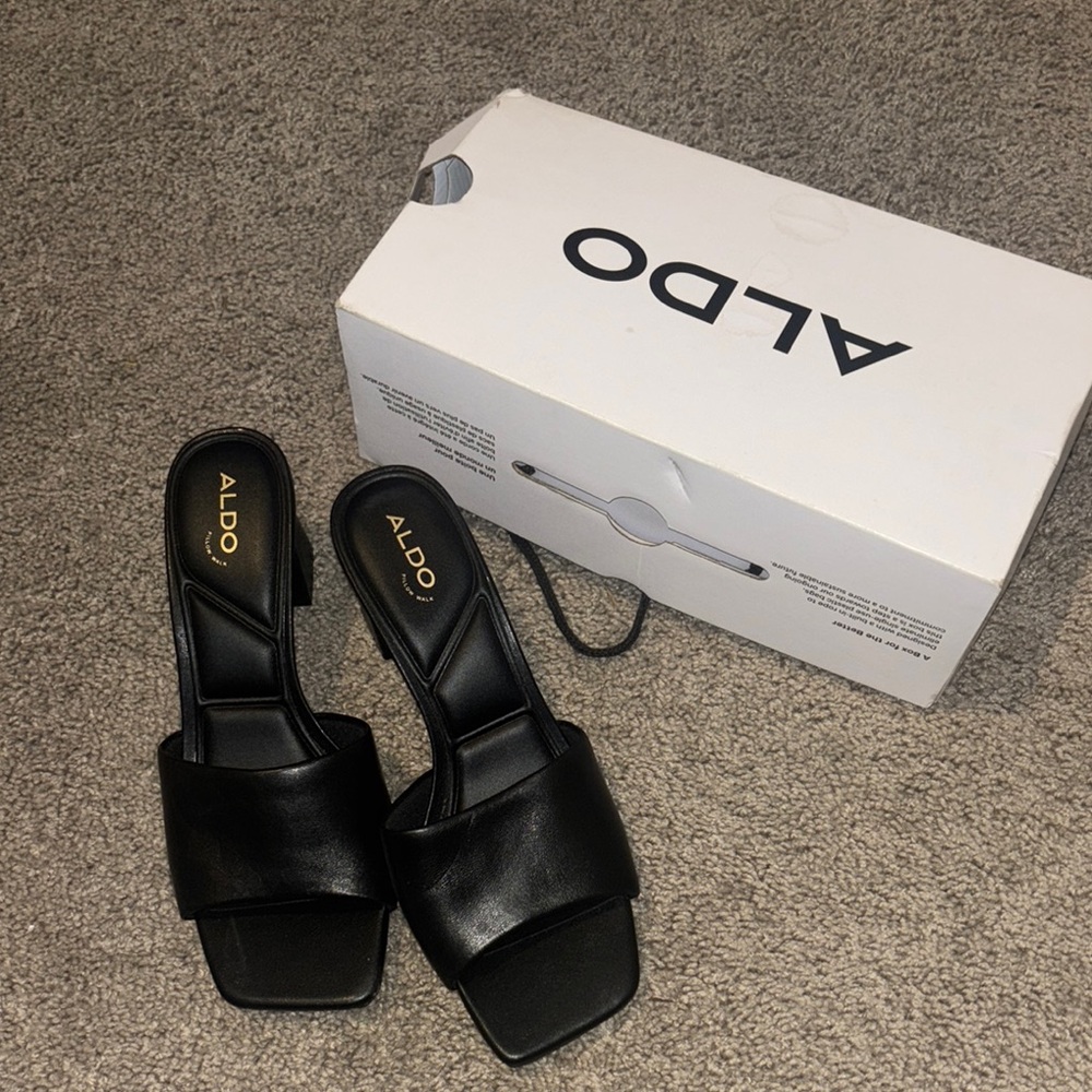 ALDO Women's Black Slide Sandals